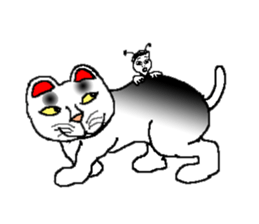 Emotion of cats sticker #15827262