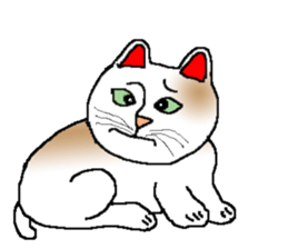 Emotion of cats sticker #15827267