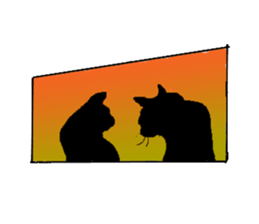 Emotion of cats sticker #15827270