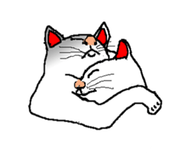 Emotion of cats sticker #15827272