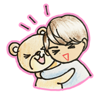 Easy and useful.Cute boy'Kou-kun'sticker sticker #15827338