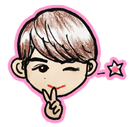 Easy and useful.Cute boy'Kou-kun'sticker sticker #15827340