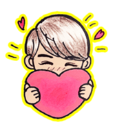 Easy and useful.Cute boy'Kou-kun'sticker sticker #15827345