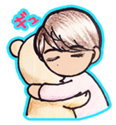 Easy and useful.Cute boy'Kou-kun'sticker sticker #15827349