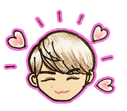 Easy and useful.Cute boy'Kou-kun'sticker sticker #15827353
