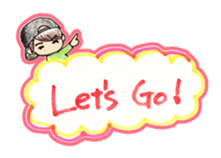 Easy and useful.Cute boy'Kou-kun'sticker sticker #15827368