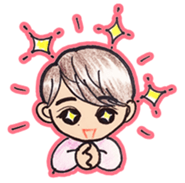 Easy and useful.Cute boy'Kou-kun'sticker sticker #15827372