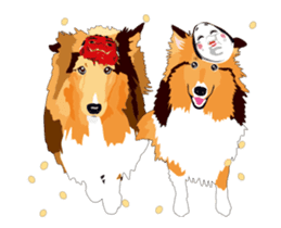 It moves! Exciting Sheltie sticker #15827620