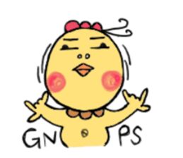 A Yellow chicken sticker #15828326