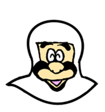 A samurai and his party sticker #15828437