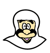 A samurai and his party sticker #15828437