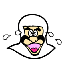 A samurai and his party sticker #15828438