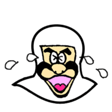 A samurai and his party sticker #15828438