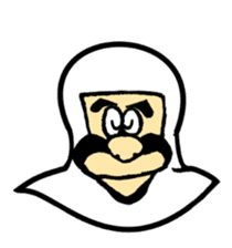 A samurai and his party sticker #15828439