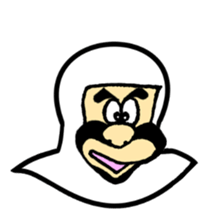 A samurai and his party sticker #15828440