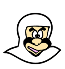 A samurai and his party sticker #15828440