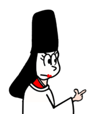 A samurai and his party sticker #15828442