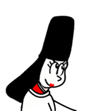 A samurai and his party sticker #15828444