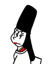 A samurai and his party sticker #15828445