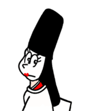 A samurai and his party sticker #15828445