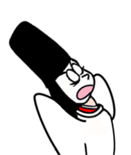 A samurai and his party sticker #15828446