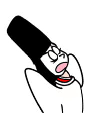 A samurai and his party sticker #15828446