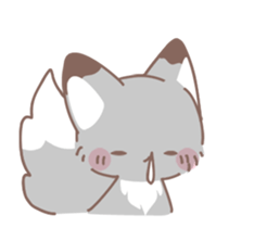 moving fox (for spring) sticker #15828494