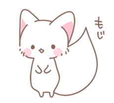 moving fox (for spring) sticker #15828496