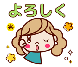 Spring cute adult women sticker r sticker #15828698