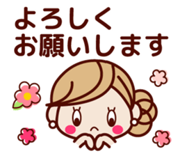 Spring cute adult women sticker r sticker #15828699