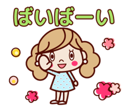 Spring cute adult women sticker r sticker #15828727