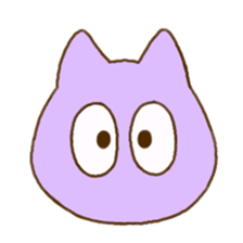 Facial expression cat sticker #15828730