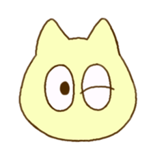 Facial expression cat sticker #15828731