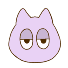 Facial expression cat sticker #15828735