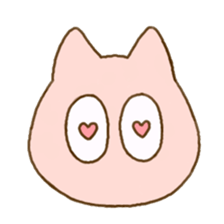 Facial expression cat sticker #15828738