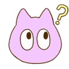 Facial expression cat sticker #15828740