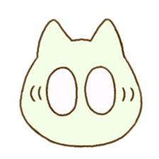 Facial expression cat sticker #15828741