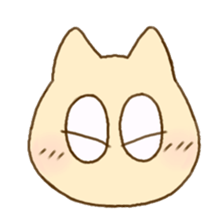 Facial expression cat sticker #15828746