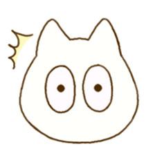 Facial expression cat sticker #15828747