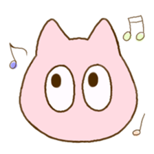 Facial expression cat sticker #15828749