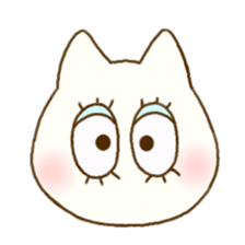 Facial expression cat sticker #15828751