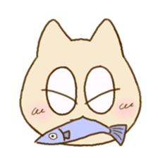 Facial expression cat sticker #15828753
