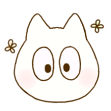 Facial expression cat sticker #15828754