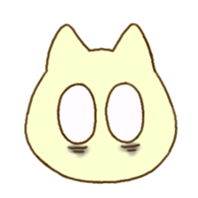 Facial expression cat sticker #15828756