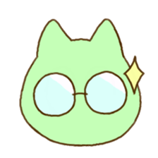 Facial expression cat sticker #15828757