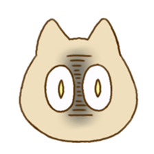 Facial expression cat sticker #15828758