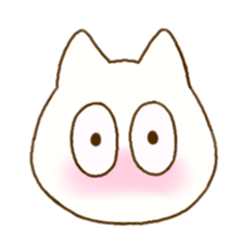 Facial expression cat sticker #15828759