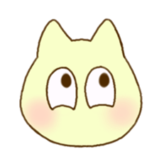 Facial expression cat sticker #15828760