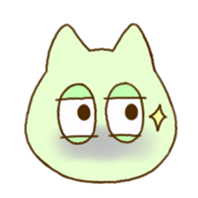 Facial expression cat sticker #15828761