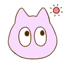 Facial expression cat sticker #15828762